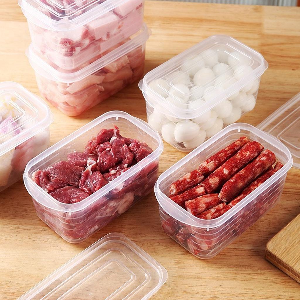Контейнер для хранения продуктов с герметичной крышкой для использования в холодильнике и морозильной камере, не содержит Бисфенол А, пищевой пластик, прочный, коробка для организации кухни