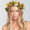 Rose Flower Headband Festival Wedding Hair Wreath Bohemian Headwear  for Women Girls