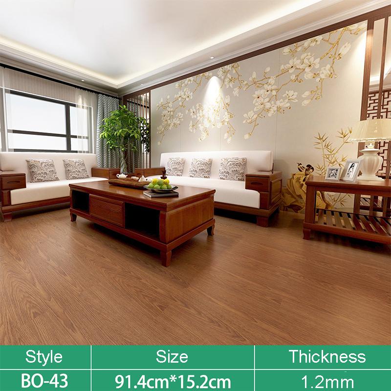 Wood Grain Floor Stickers 3D Wall Sticker PVC Waterproof Self-Adhesive Wallpaper Kitchen Living Room Home Floor Decor