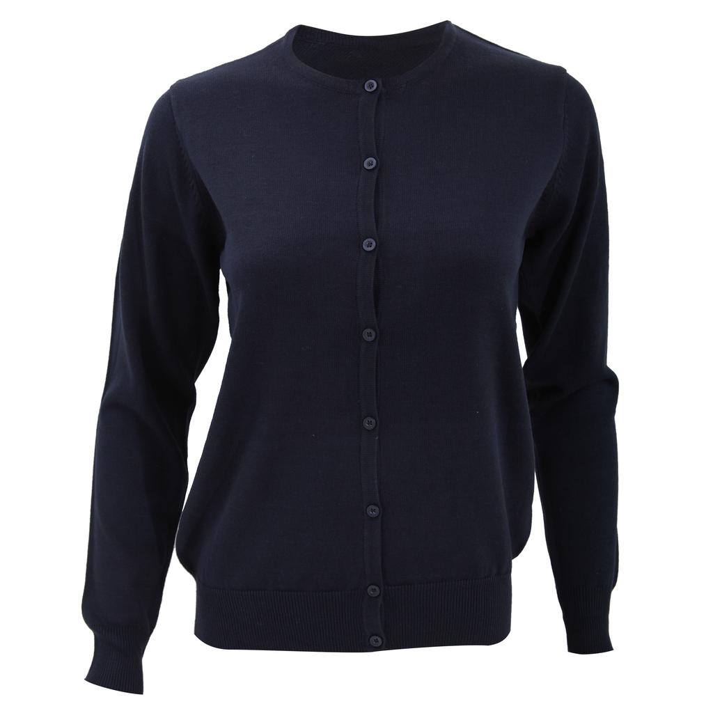 Kustom Kit Womens Round Neck Cardigan / Ladies Knitwear