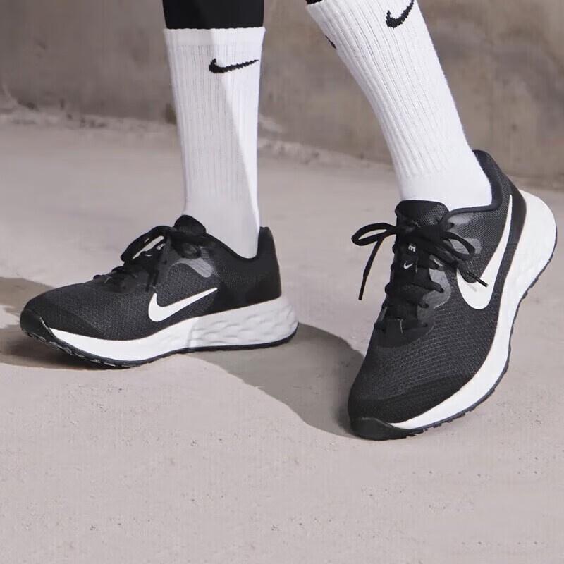 (GS) Nike Revolution 6 'Black White' Kids' DD1096-003