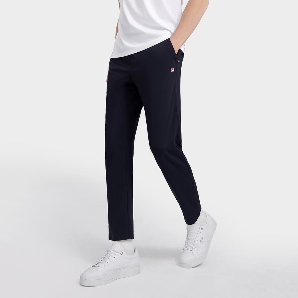 FILA Casual Pants Men's Blue Moderate Straight Fit Pants F11M321602FNV