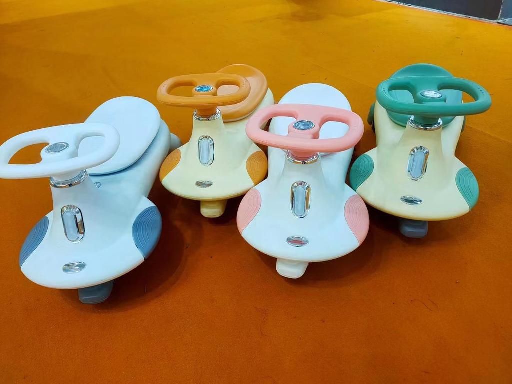 Бесшумный самокат-твистер для детей 1-6 лет - Конструкция против опрокидывания с универсальными колесами