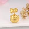 Подвеска-шарм Hello Kitty из стерлингового серебра с бантом из чистого серебра 999 пробы и дизайном в виде мультяшного кота с бусинами