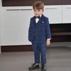 Boys Suit Set Fashion Plaid British Style School Kids Host Performance Costume Flower Children Wedding Outfit Toddler Birthday Formal Wear