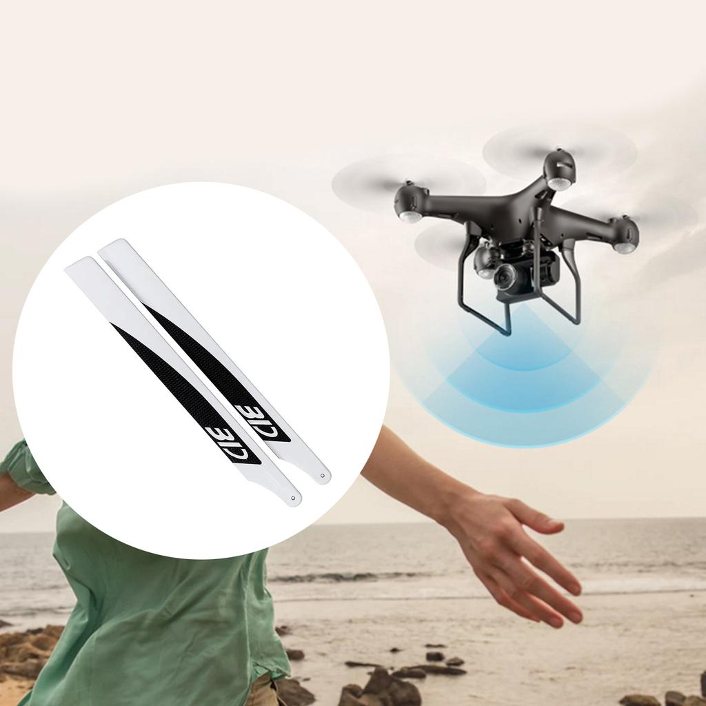 Upgrades Helicopter with 360mm Universal Carbon Fiber Main Rotor Propellers Unleash Power of Flight Reduce Noise