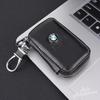 BBIL9 Leather Car Badge Key Bag Keychain Storage Pendant For BMW MINI M Sport 1 3 5 7 Series X1 X2 X3 X4 X5 X6 X7 Keyring Accessories