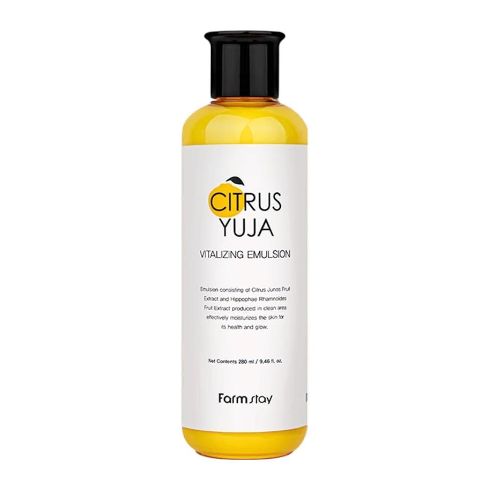 Farmstay Citrus Yuja Vitalizing Emulsion (280ml) - Hydrating & Nourishing