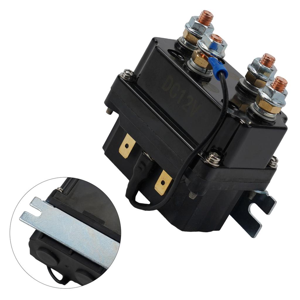 Electromagnetic Relay 250A 12V Contactor Winch Control Electromagnetic Relay With Relay Cable