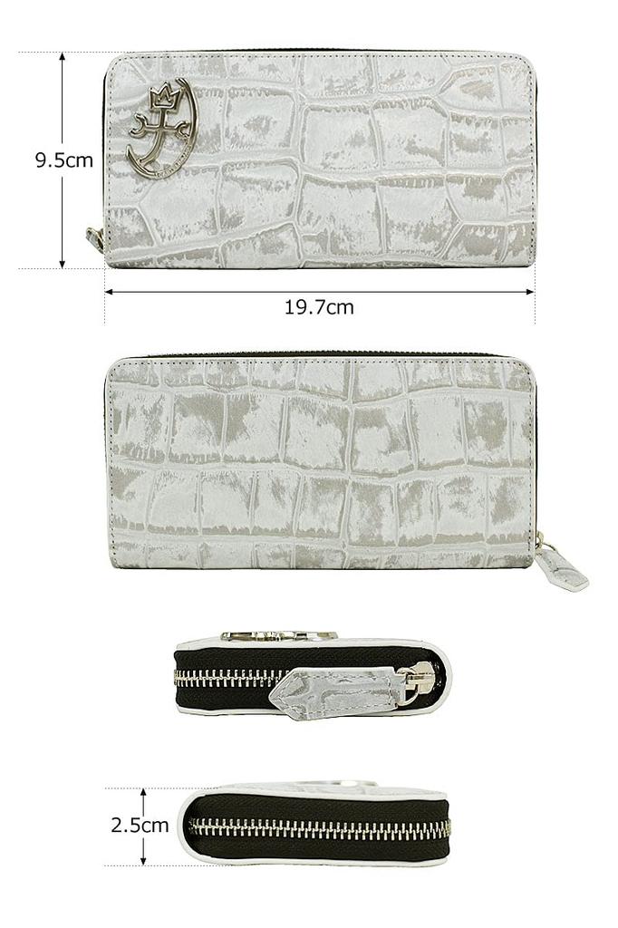 CASTELBAJAC Круглый кошелек на молнии, длинный, CB Гипс Аксессуары Черный