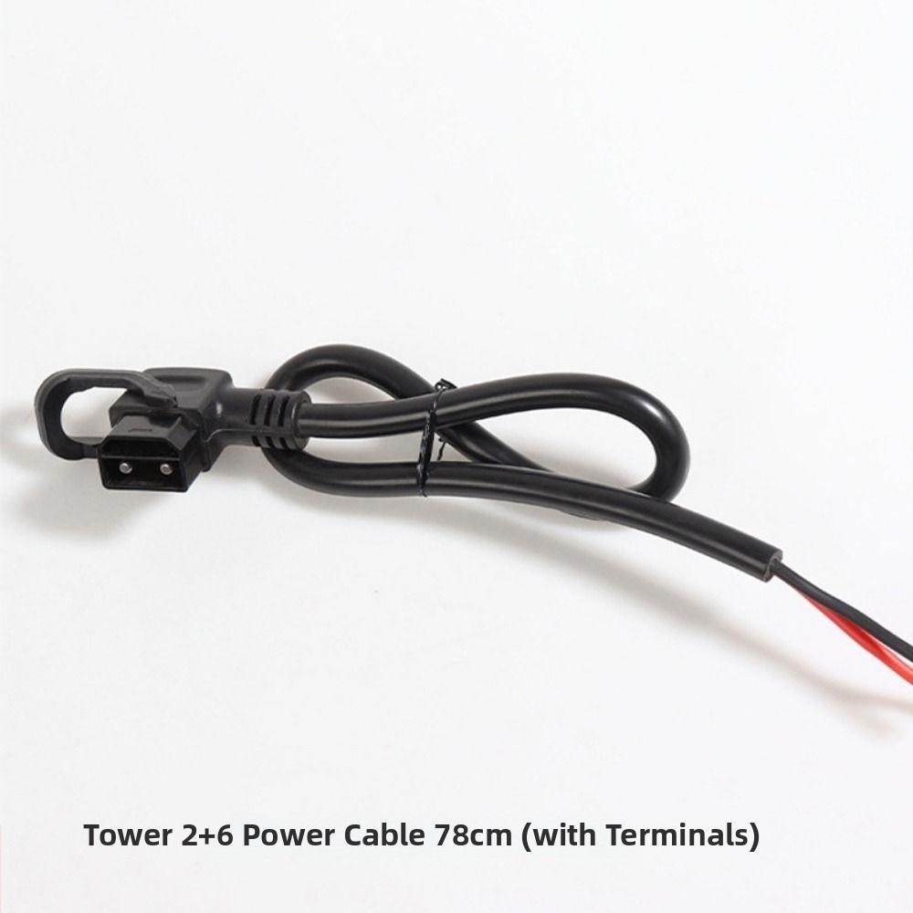 Black 2+6 Lithium Battery Charing Wire Electric Vehicle Connector Cable for Tower Battery Cabinet