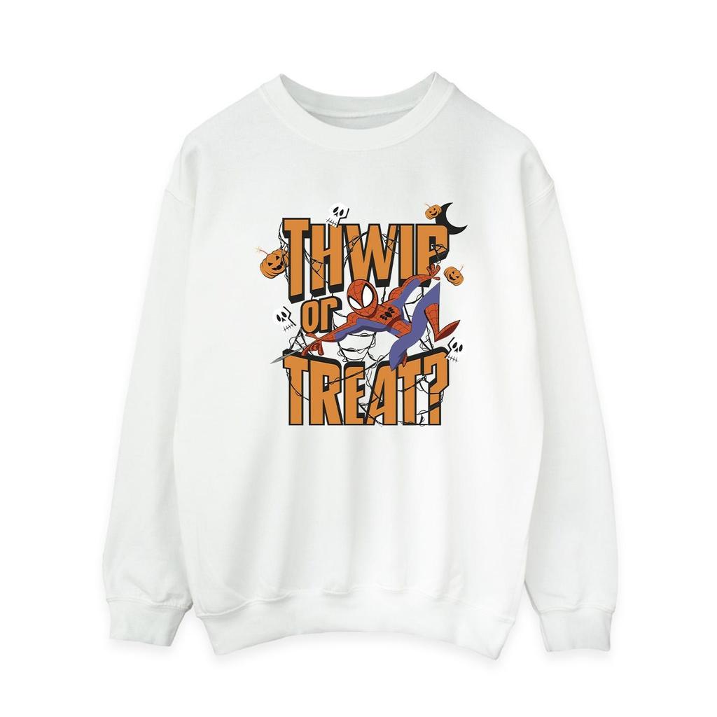Marvel Womens/Ladies Spider-Man Thwip Or Treat Sweatshirt
