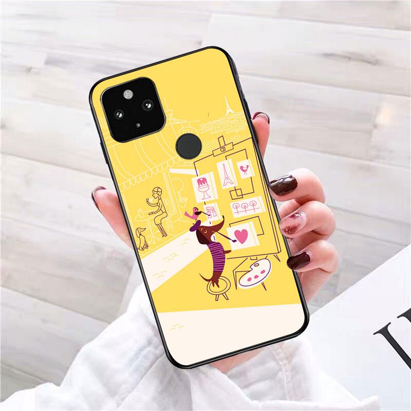 Милый мультяшный чехол для телефона с изображением таксы для Google Pixel 7 Pro 7 6 Pro 6A 5A 4A 3A Pixel 4 XL Pixel 5 6 4 3 XL 3A XL 2 XL