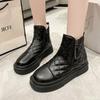 Women's Winter New Waterproof Anti Slip Thick Soled Thick Warm Cotton Shoes Simple Comfortable Wear-resistant Daily Short Boots