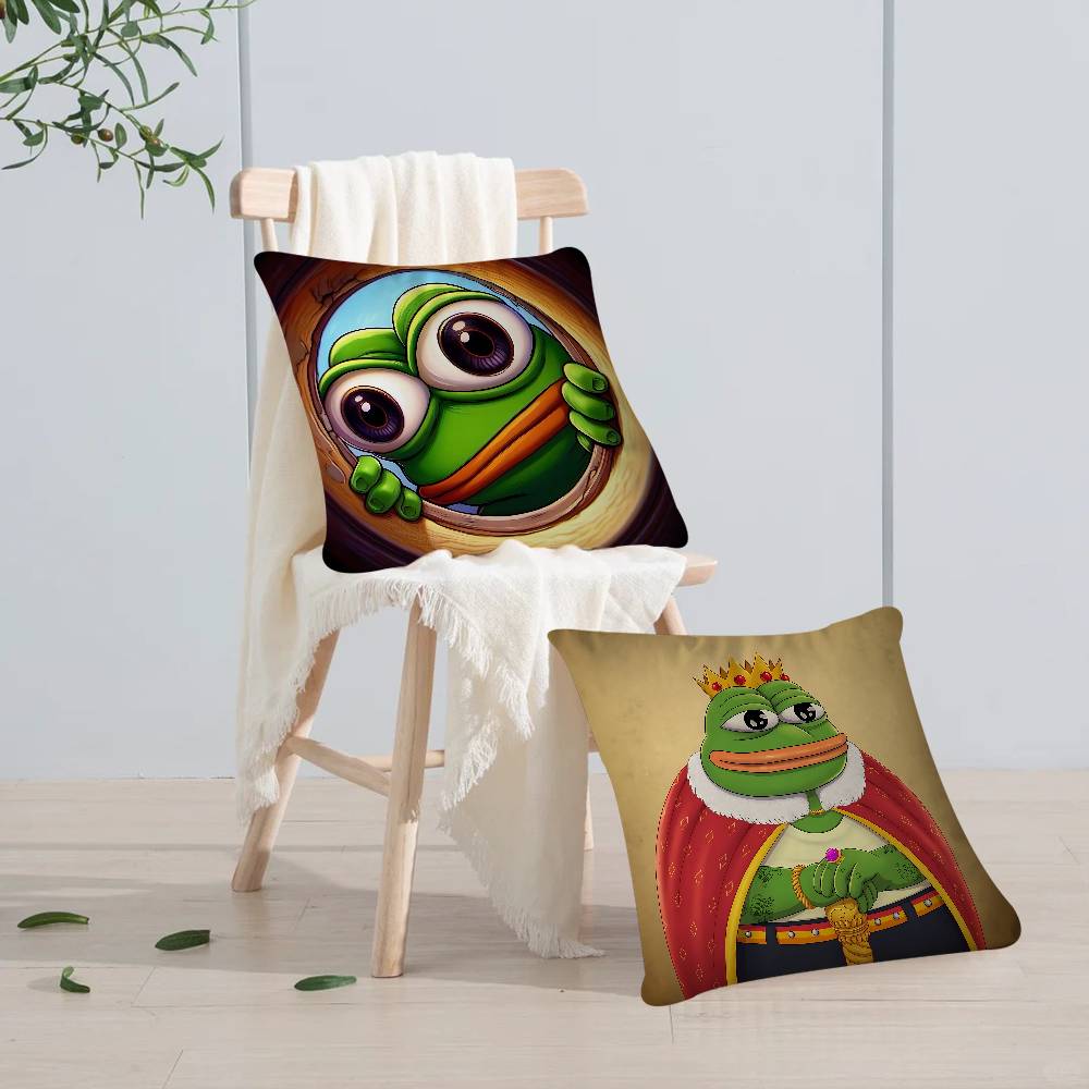 Мультяшный P-Пепе Лягушонок 45*45см Наволочка Чехол для подушки Декор Наволочка Домашняя наволочка Для диванной подушки