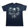 Y2k Hear No Evil Speak No Evil See No Evil Skeletons Shirt Size Medium Goth Alt Unisex T-Shirt
