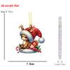 Hanging Car Christmas Accessories Acrylic Material Festive Decoration Vehicle