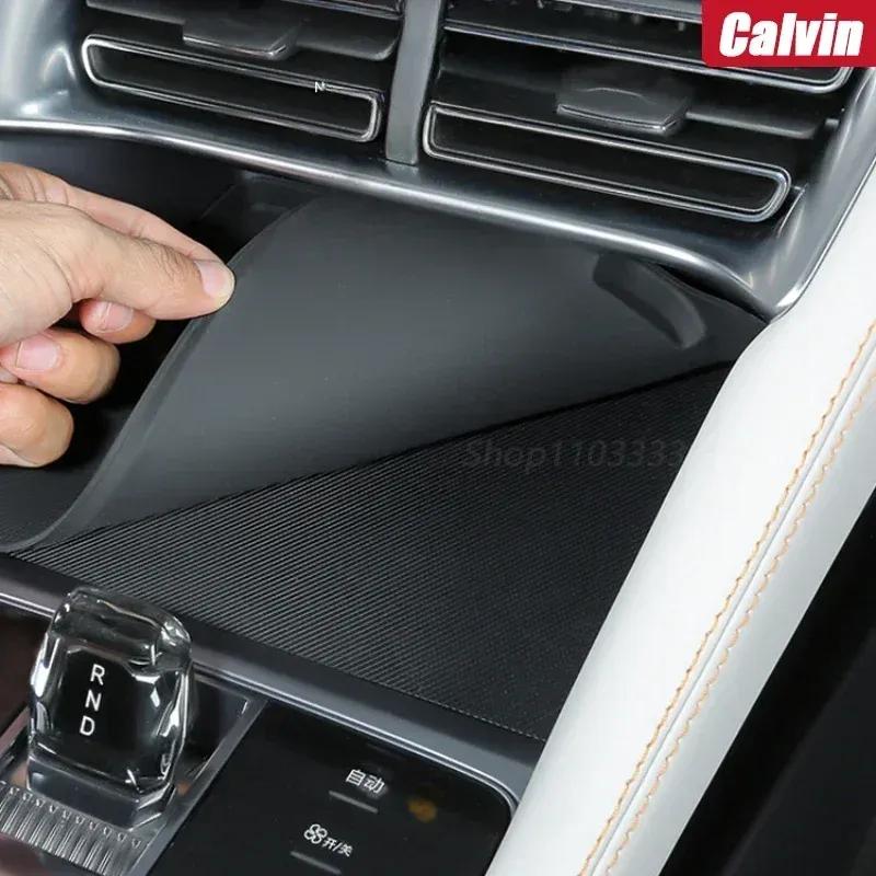 Для BYD Song Plus SEAL U DMi/EV Беспроводная зарядка Силиконовая подставка Консоль Центральный ящик для хранения Ручка переключения передач Подкладка Противоскользящая Автомобильный тюнинг