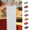 200x100 CM Thread Curtains Solid Stripe Classic Line Tassel Curtain Window Blind Valance Living Room Divider Door Decorative
