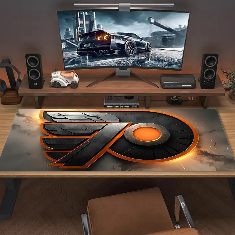 Philadelphia Flyers Print Cushion Non-slip Laptop Tablet Big Mousepad XXL Mat Mini PC Playmat With Lock edge