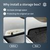 SMABEE for Smart #1 #3 Door Side Storage Box Front Rear Door Handle Tray Organizer Tidying TPE Car Accessories Black