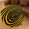 1PC Spiral Yellow Umbrella-9-Rib Reinforced, Automatic Open, Lightweight & Durable, Cute Fashion Accessory for Outdoor-P0793