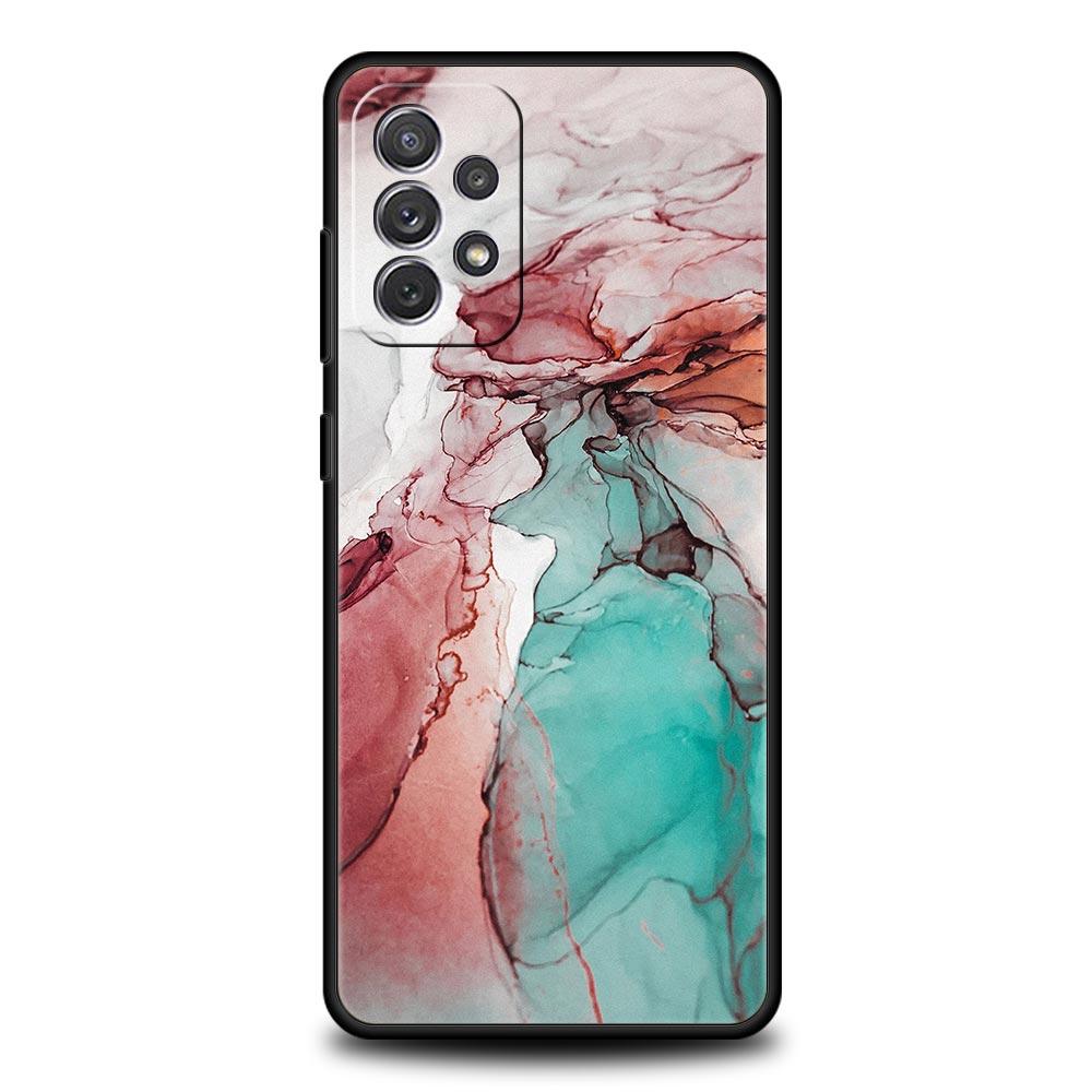 Винтажный мраморный чехол для телефона Samsung Galaxy A55 A35 A17 A07 A15 A13 A25 A51 A71 A72 A73 A32 A52 A52S A41 5G Мягкий ТПУ корпус Сумки