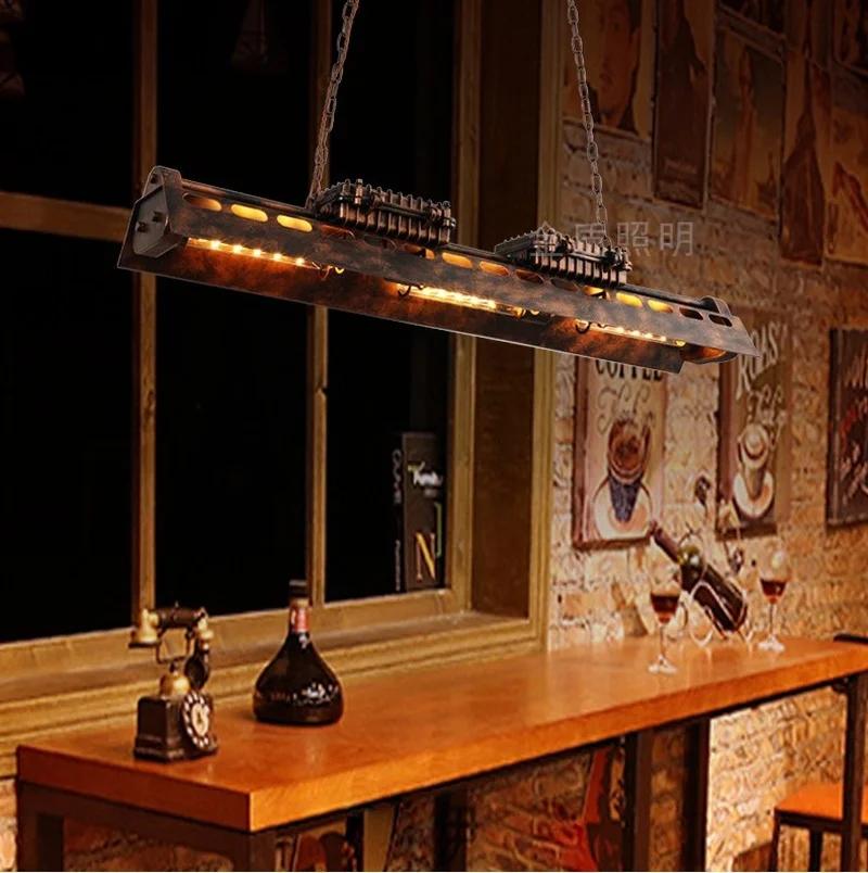 Американский индустриальный стиль креативная люстра ретро крутой железный декор светодиодные подвесные светильники для гостиной ресторана бара лофт