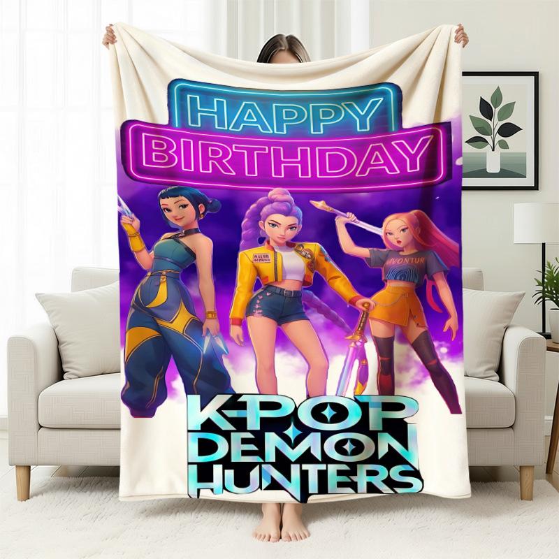 Kpop Witch Hunters Blanket Blanket Witch Hunters Peripheral Nap Blanket Printed Flannel Office Sofa Blanket