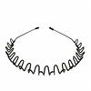 Hair Styling Tool Alice Style Black Head Hoop Casual Headwear Sports Metal Hairband Wavy Headband