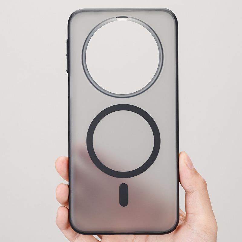 For Huawei Mate 80 Pro Case Simple Magnetic Acrylic Matte Transparent Phone Cover For Huawei Mate 80 Shockproof Bumper