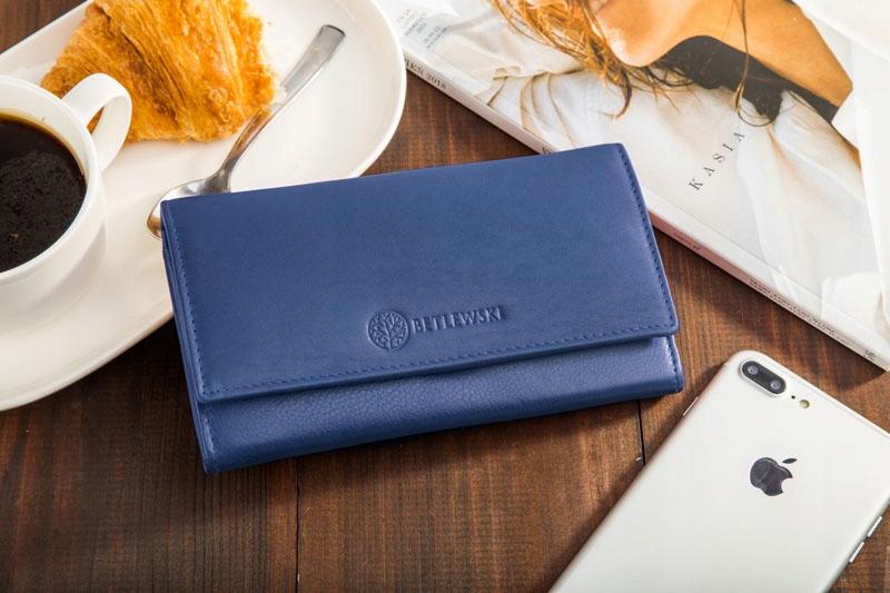 BPD-SS-13 BLUE Women' wallet SOFTLY +CERTIFICATE