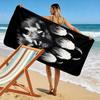 Mystical wolf wilderness aura Print beach towel, quick drying, suitable for travel, outdoor sports, jogging, the beach and swimming, gift