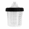 Одноразовый стакан для краски 22 унции 600 мл H/O Quick Cup с внешней резьбой 16X1.5 для краскопульта con