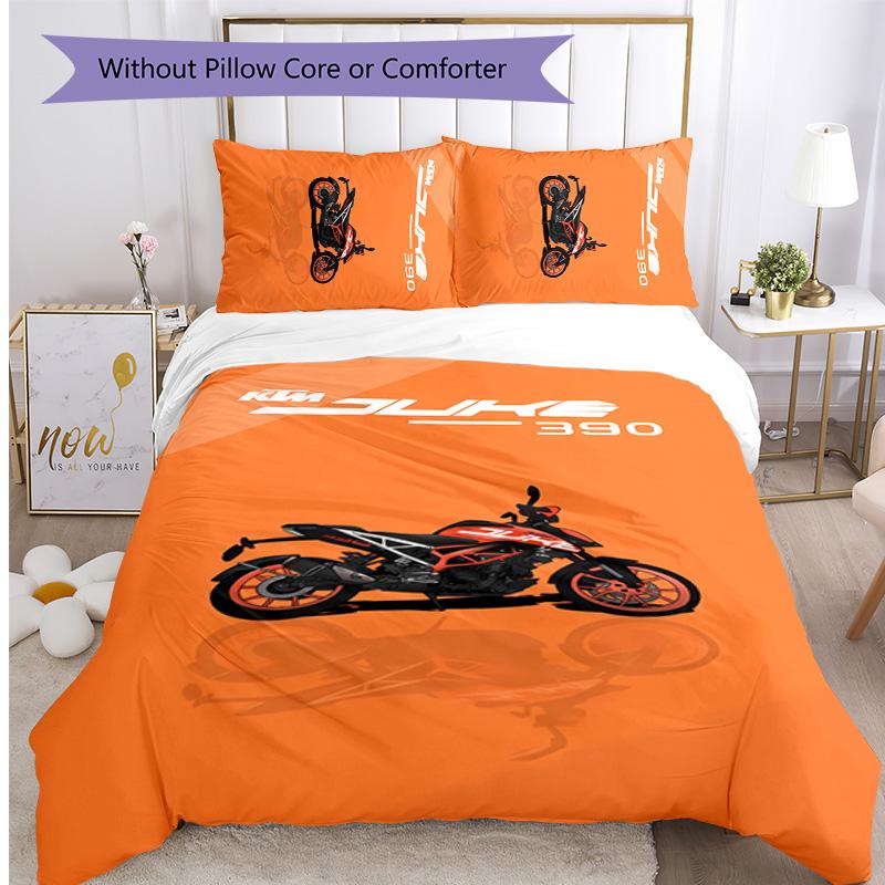 Mv Agusta Printed 3PCS Bedding Set Soft Breathable Duvet Cover Pillowcases Set Washable Bedroom Decor Home Gift