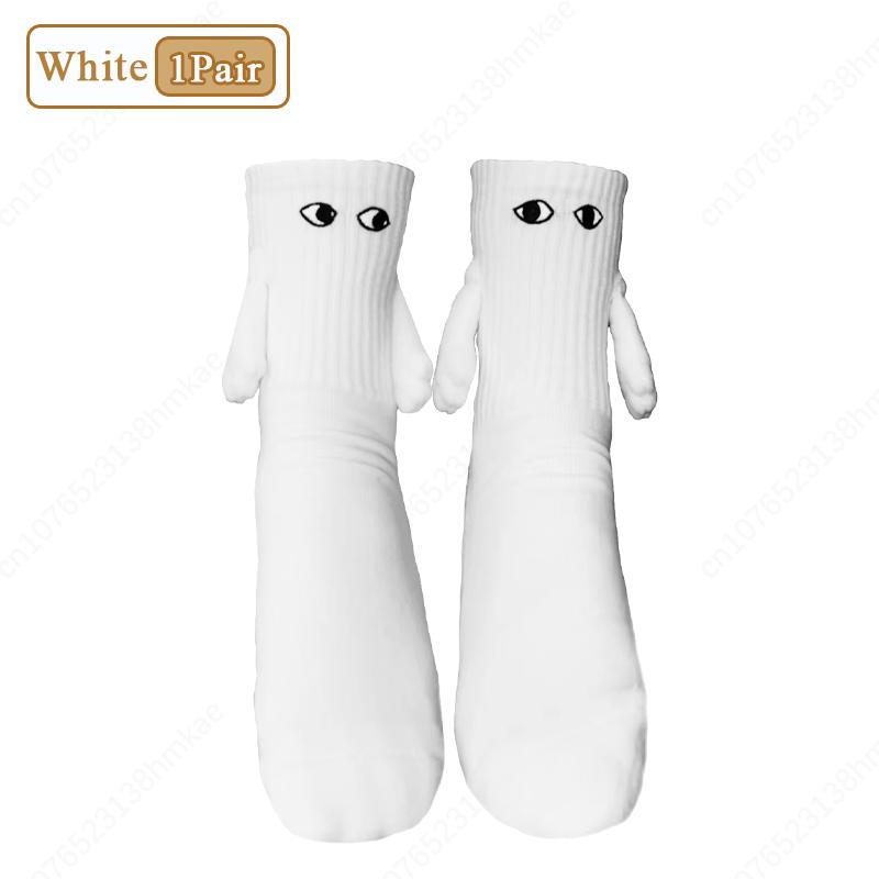 1-20 пар магнитных присосок для пар, носки с ручками, милые мультяшные магнитные носки с изображением руки, держащейся за руки, пара, держащаяся за руки, носки