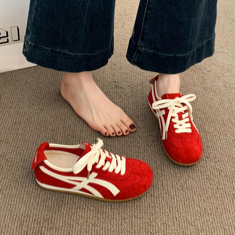 Женские ретро 2 новые осенние универсальные спортивно-повседневные туфли на плоской подошве