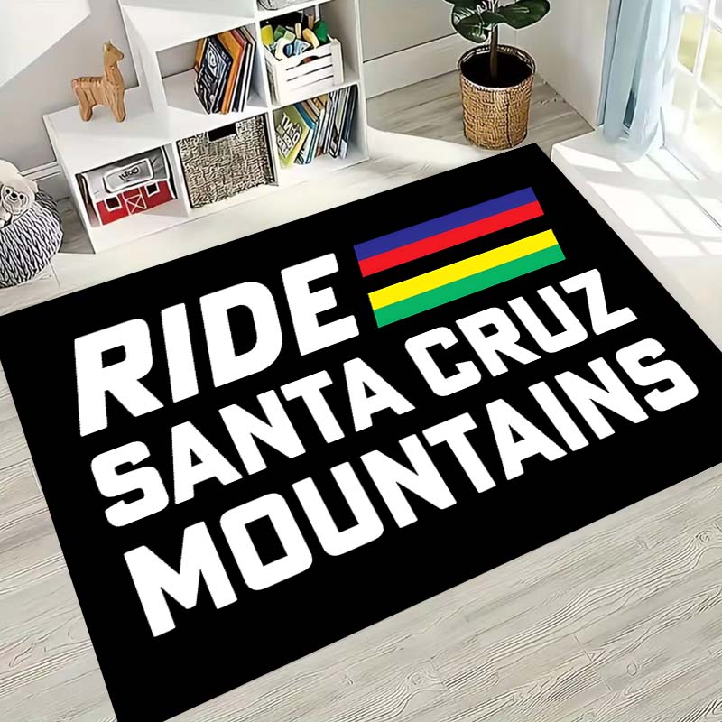 2026 Новые стильные ковры и коврики Santa Cruz, Декор спальни с горным велосипедом, Машинная стирка ковриков