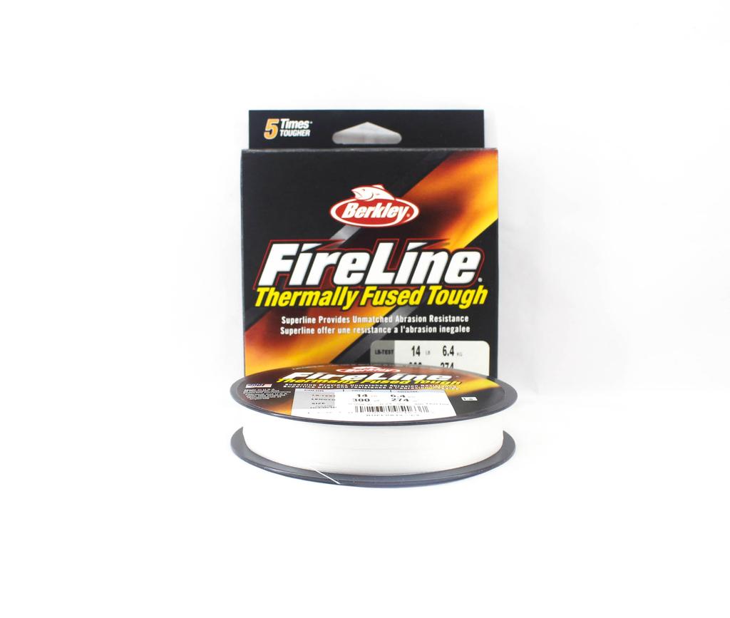 Berkley Плавленый кристалл Fireline, 300 ярдов, 14 фунтов, белый (1637 г.)