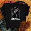 Japanese Anime Attack On Titan T Shirt Unisex Shingeki No Kyojin Eren Yeager T-shirt Cartoon Titans Attack Graphic Tshirt Unisex