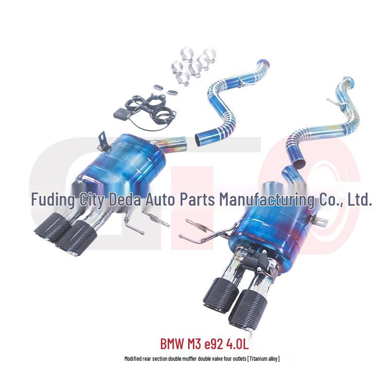 BMW M3/M4 E90/E92/E93 3.0/4.0L Rear Dual Muffler Valve Quad Exhaust