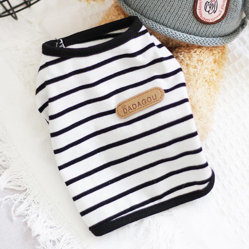 Повседневная одежда для собак йоркширский терьер летняя полосатая жилетка без рукавов для маленьких собак рубашки для щенков чихуахуа mascotas одежда