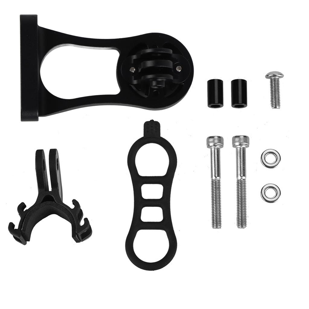 Велосипедный одометр компьютер алюминиевый сплав удлинитель крепление для Garmin (черный)