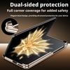 Для Honor Magic V6 Чехол из Наппы с Держателем-Ремешком для Пальцев 2-в-1 Автоматически Возвращающаяся Ось Петли Защита Объектива Камеры Покрытая Крышка