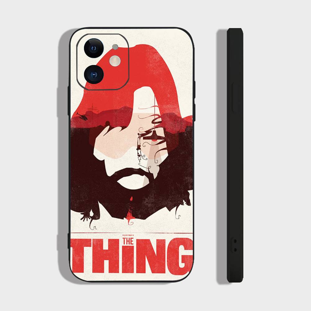 Вещь-Т - Триллерный Фильм Джона Карпентера Чехол для Телефона Для IPhone 17 Air 16 15 14 13 Pro Max 11 12 Черный Силиконовый Чехол