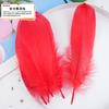 20Pcs57 Big Red Feather Diy Jewelry Accessories Clothing Handicrafts Decorative Materials