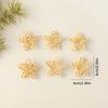 Natural Wicker Christmas Decor Star And Heart Ornaments For Festive Home Decor