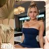 Ретро Металлическая Настенная Табличка Винтажная 8x12 Дюймов, Железная Табличка с Изображением Девушки в Синем Платье для Декора Кухни, Спальни, Бара