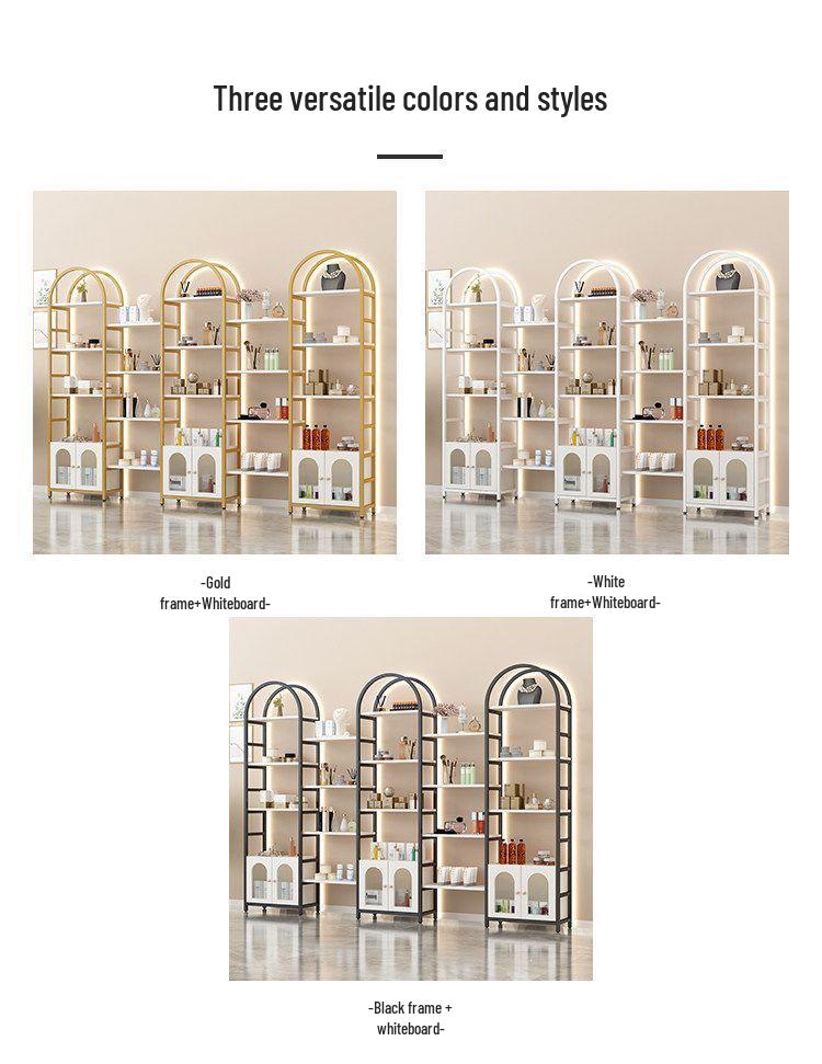 Multi-layer Display Rack for Cosmetics & Nail Salon Storage