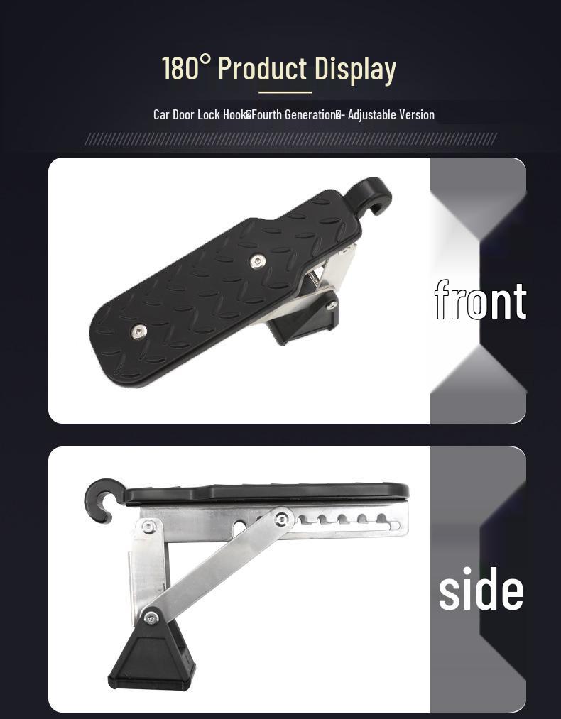 Универсальная многофункциональная педаль-крюк для доступа к крыше автомобиля